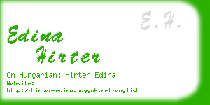 edina hirter business card